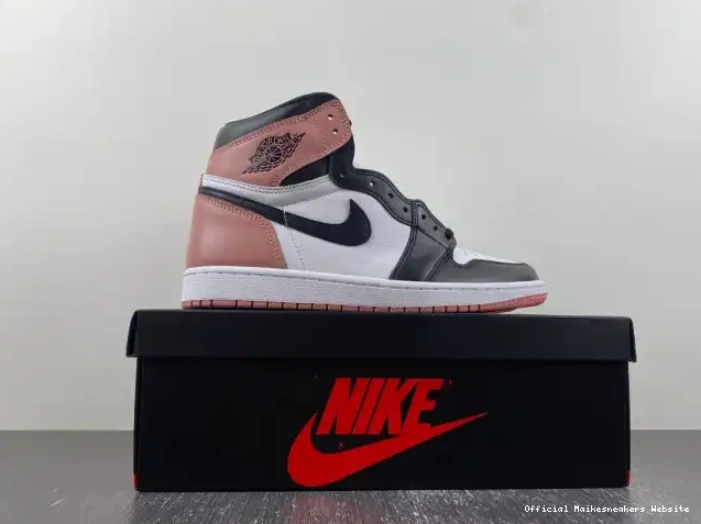 Official Maikesneakers Og Rust Retro Jordan Pink High 1 Nrg 861428-101 Air 0412
